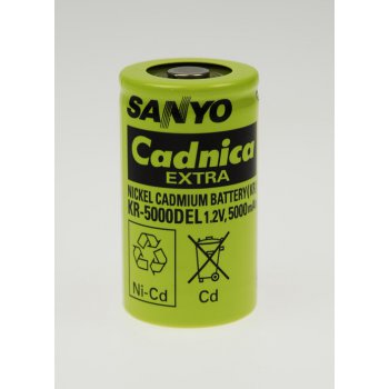 Sanyo KR-5000DEL NiCd Aku 1,2V/5000mAh