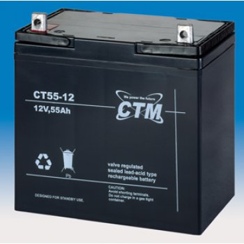 CT 12-55  (12V/55Ah - M6)