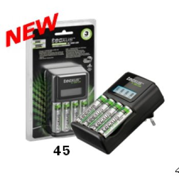 tecxus TC 1000  LCD + 4xAA 2100 mAh RTU