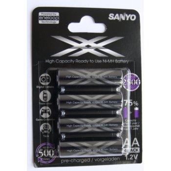 Sanyo Eneloop XX Mignon Akku NiMH 1,2V/2500mAh BL4
