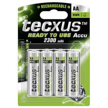 tecxus Mignon NiMH AA 2300mAh RTU BL-4