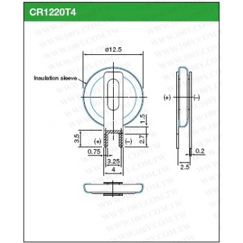 Maxell CR 1220 T4 3V