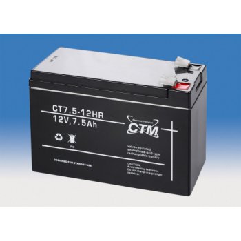 CT 12-7,5HR (12V/7,5Ah - Faston 250)