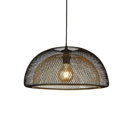 Searchlight 6841BGO Honeycomb závěsné svítidlo černá a zlatá - obrázek