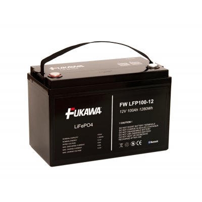 FUKAWA FW LFP100-12 (12,8V;100Ah;1280Wh;M8; BMS;Bluetooth) LiFePo4