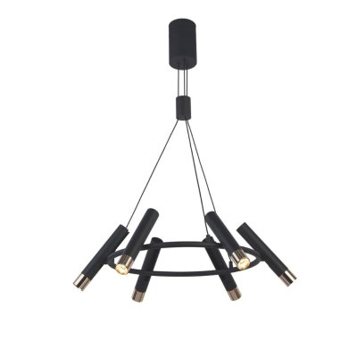 Searchlight 31651-6BK Cylinder závěsné černé kovové svítidlo - obrázek