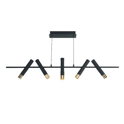 Searchlight 31651-5BK Cylinder závěsné černé kovové svítidlo - obrázek