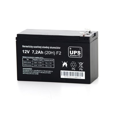 UPS baterie 12V 7,2Ah F2 5let