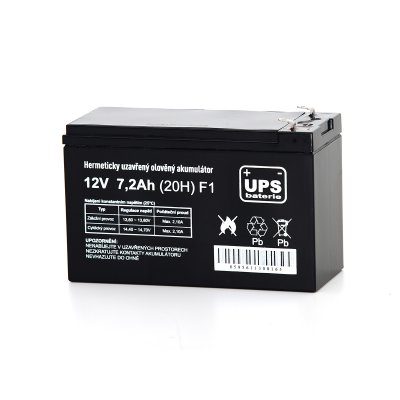 UPS baterie 12V 7,2Ah F1 5let