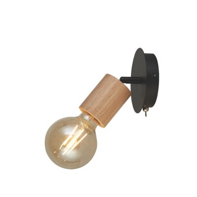 Searchlight 50211-1NA Spinny nástěnné černé svítidlo - obrázek