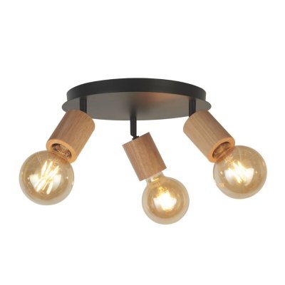 Searchlight 50211-3NA Spinny stropní černé svítidlo - obrázek