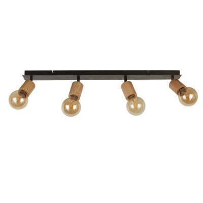 Searchlight 50211-4NA Spinny stropní černé svítidlo - obrázek