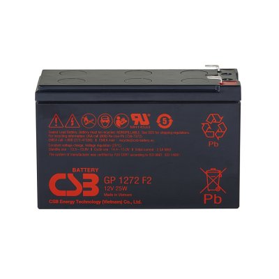 CSB GP1272 F2 (12V; 7,2Ah; faston 6,3mm; životnost 5et)