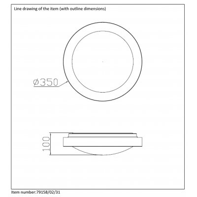 J- FRESH Ceiling Light IP44  79158/02/31 - obrázek