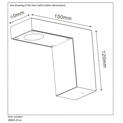 J- TEXAS Wall light IP44 H11  L15 LED 3x1W 28850/23/30 - obrázek