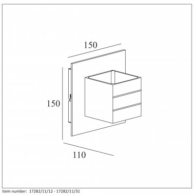 J- BOK 69 Wall light 1xG9/40W 17282/11/12 - obrázek