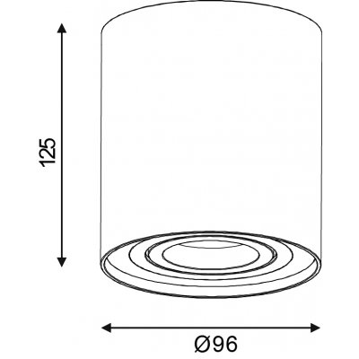 J- TUBE SPOT Round D9 GU10  22952/01/31 - obrázek