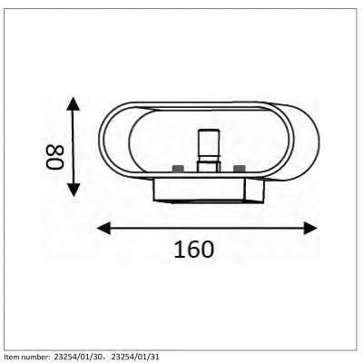 J- XERA Wall light 1xG9 H8 W8 L16  23254/01/31 - obrázek