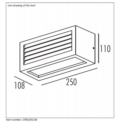 J- DIMO Wall Light IP54 E27 10 8/11 27853/01/30 - obrázek