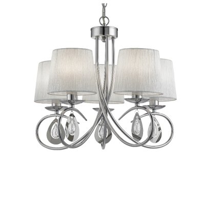 ANGELIQUE závěsný 1025-5CC kov v provedení chrom lesklý 5xE14 - obrázek