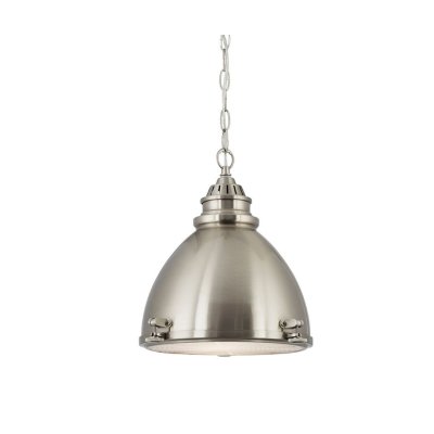 INDUSTRIAL závěsné svítidlo 1294SS tvarovaný kov matný chrom 1xE27 - obrázek