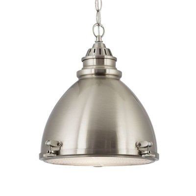 INDUSTRIAL závěsné svítidlo 1294SS tvarovaný kov matný chrom 1xE27 - obrázek